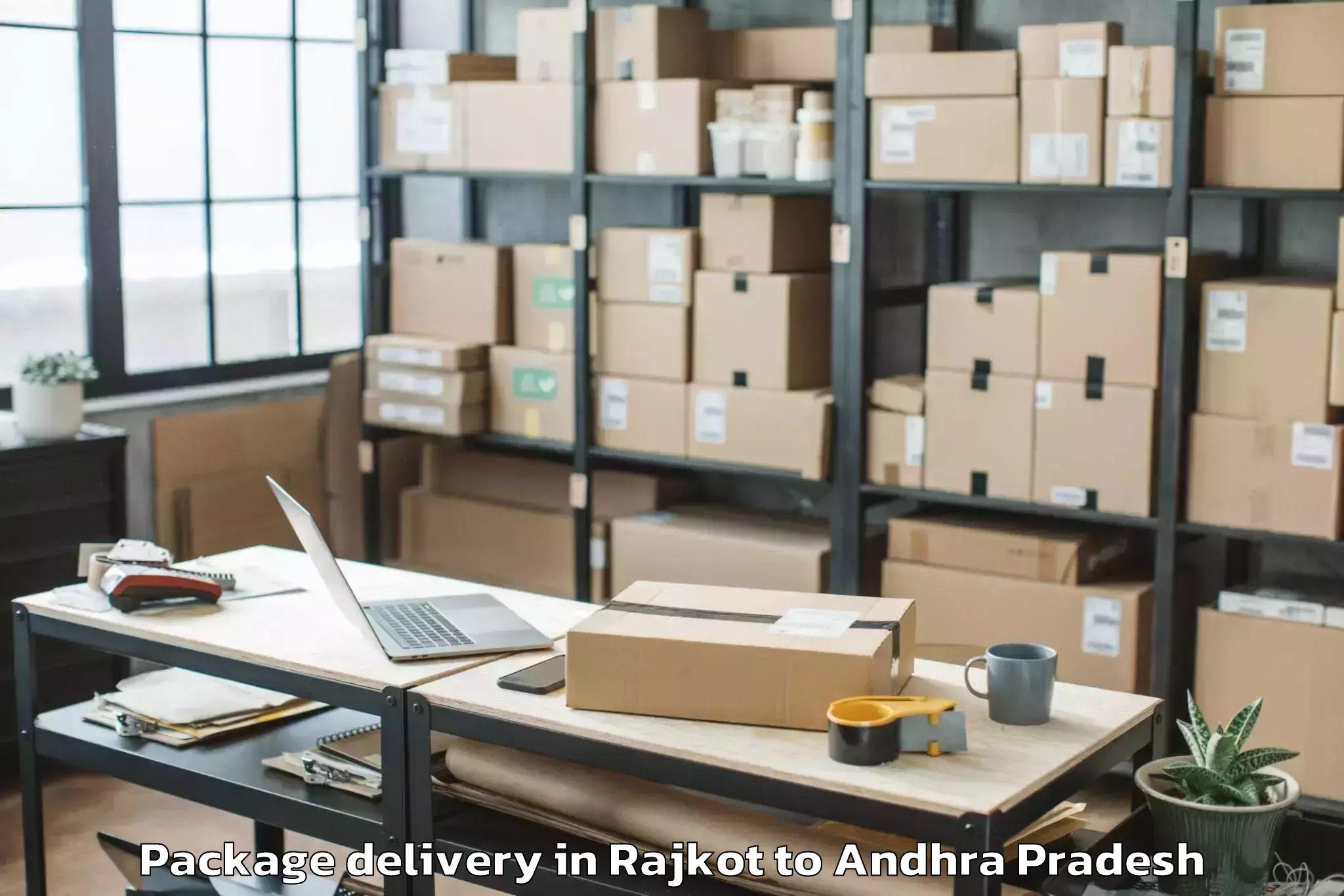 Trusted Rajkot to Yogi Vemana University Kadapa Package Delivery